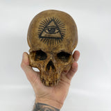 Eye of Providence Skull with Rays of Light Skull