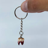 Bloody molar keychain